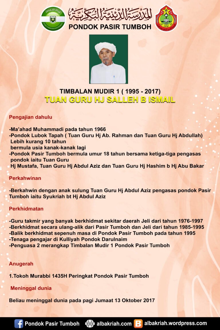 BIODATA TIMBALAN MUDIR 1