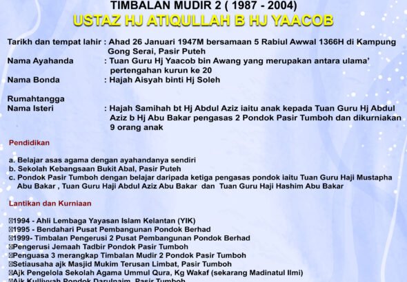 BIODATA TIMBALAN MUDIR 2