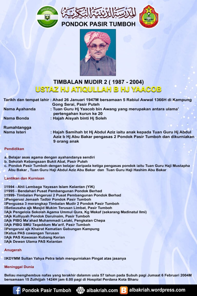 BIODATA TIMBALAN MUDIR 2
